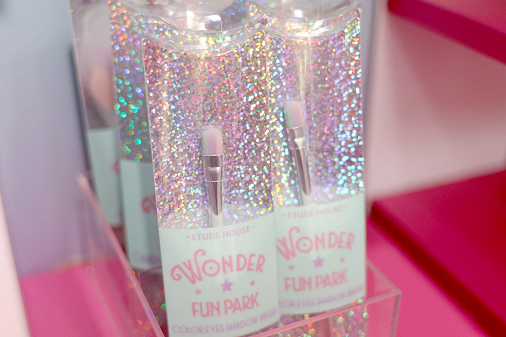 Etude House Wonder Fun Park Brushes - Candy Cheek Brush $22.90, Candy Highlighter Brush $17.90, Color Eyeshadow Brush $16.90