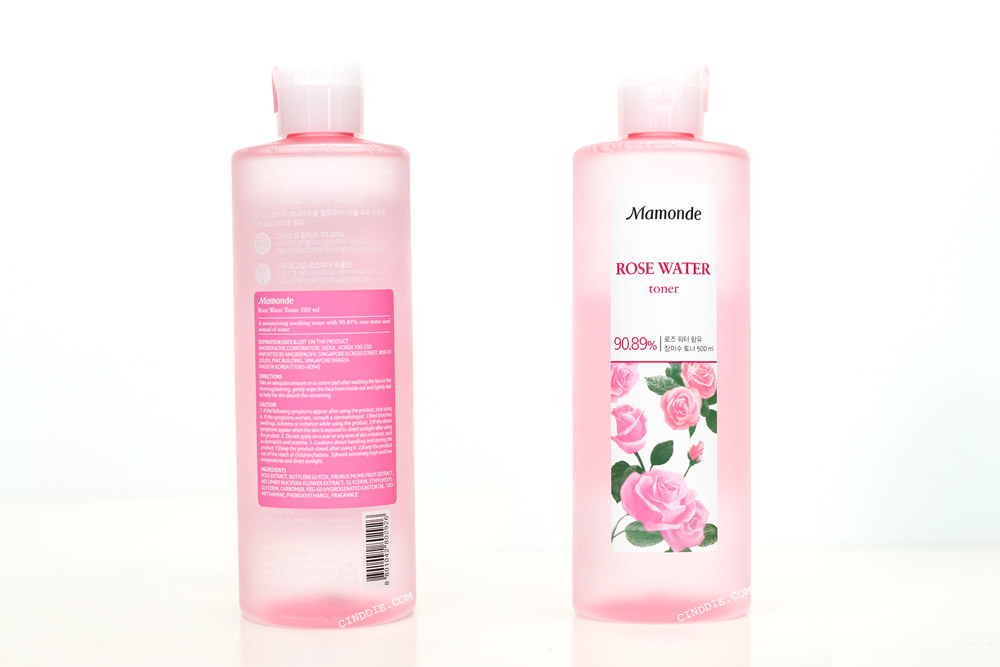 Image of Mamonde Rose Water Toner Front & Back