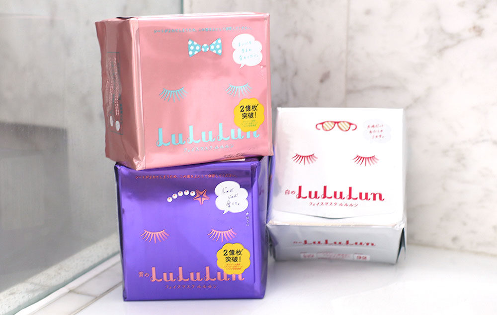 Image of Lululun Face Mask - Pink, Blue and White packs