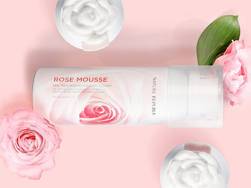 Image of Nature Republic Real Fresh Rose Mousse Foam Cleanser